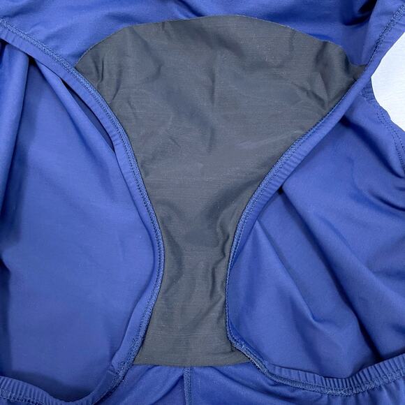 Lands End SlenderSuit Tummy Control Wrap One Piece Swimsuit Blue Womens 22W DD - Picture 9 of 12